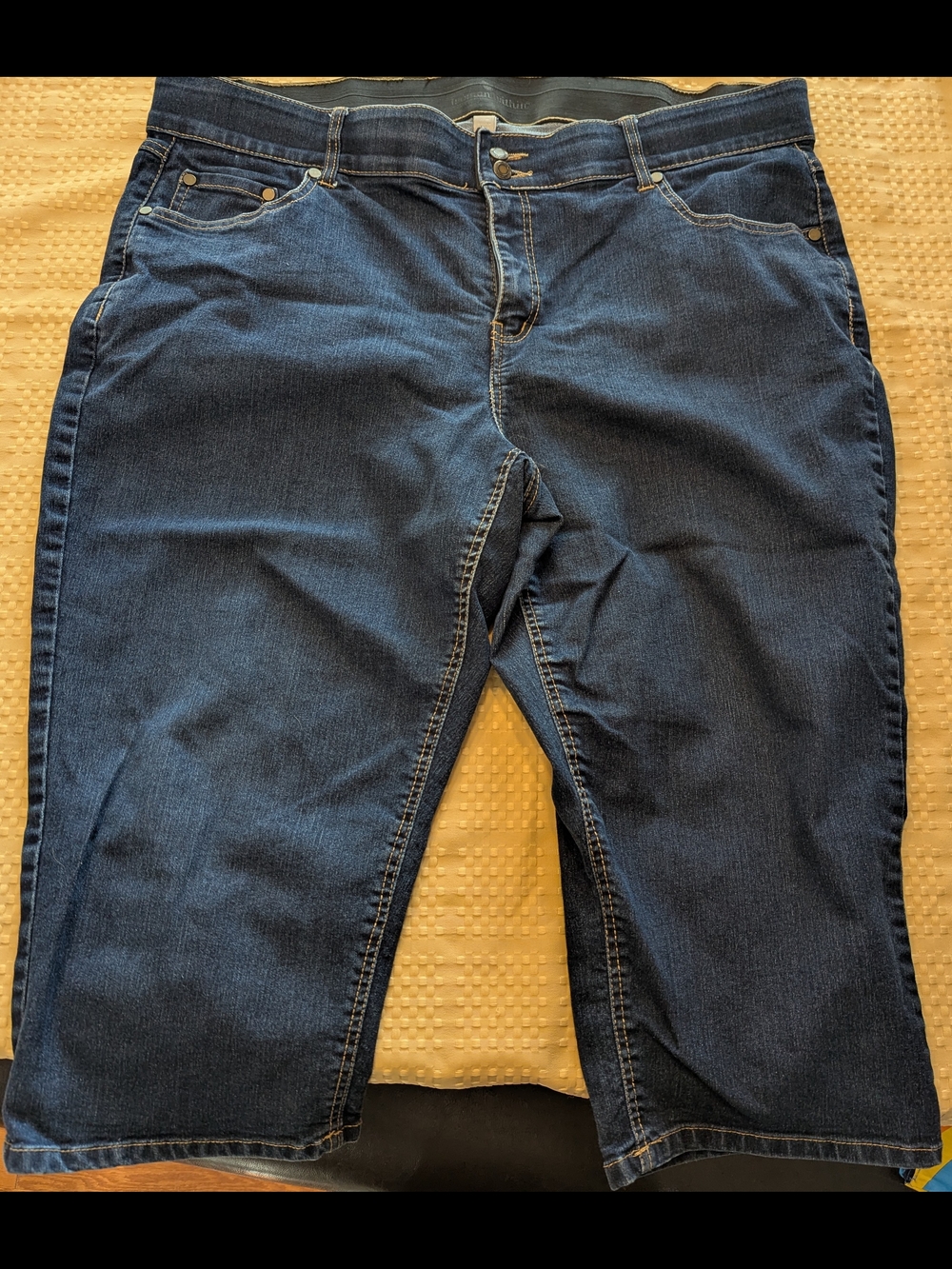 Woman Within  Blue Denim Capris